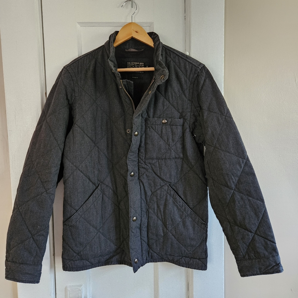 J. Crew Heather Gray Sussex Quilted Jacket.